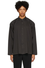 Homme Plissé Issey Miyake - 黑色平纹针织衬衫