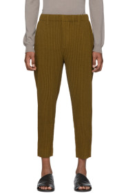 Homme Plissé Issey Miyake - Yellow Wool-Like Light Trousers