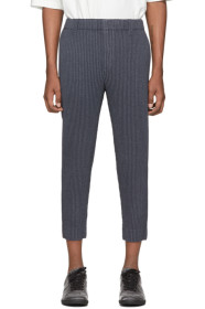 Homme Plissé Issey Miyake - Blue Wool-Like Light Trousers