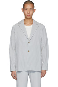 Homme Plissé Issey Miyake - 灰色 Basics 西装外套
