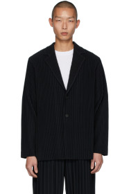 Homme Plissé Issey Miyake - 黑色 Basics 西装外套