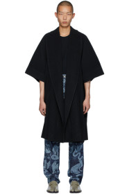 Homme Plissé Issey Miyake - Black Kimono Coat