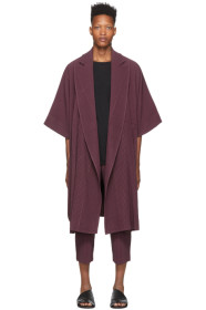 Homme Plissé Issey Miyake - Purple Kimono Coat