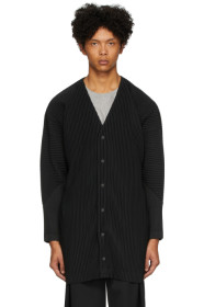 Homme Plissé Issey Miyake - 黑色 Basics 开衫