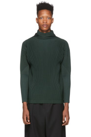 Homme Plissé Issey Miyake - Green Basics Turtleneck
