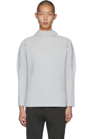 Homme Plissé Issey Miyake - Grey Basics Turtleneck