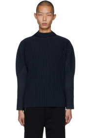 Homme Plissé Issey Miyake - Navy Basics Turtleneck