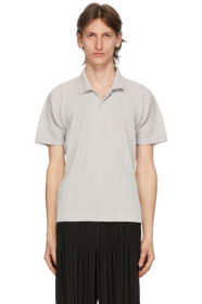 Homme Plissé Issey Miyake - 灰色 Basics Polo 衫