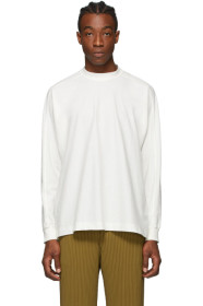 Homme Plissé Issey Miyake - 白色 Release T-1 长袖 T 恤