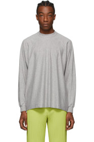 Homme Plissé Issey Miyake - 灰色 Release T-1 长袖 T 恤