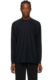 Homme Plissé Issey Miyake - 黑色 Release T-1 长袖 T 恤