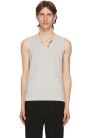Homme Plissé Issey Miyake - Grey Basics Tank Top
