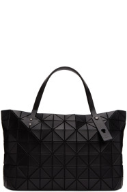 Bao Bao Issey Miyake - Cabas noir Matte Slash Carton
