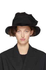 Y's - Black Frill Cloche Hat