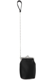 Y's - Pochette à chaîne noire Clasp