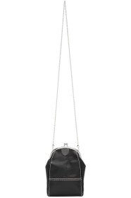 Y's - Pochette noire Large Stitch Clasp