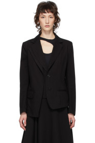 Y's - Black Layered Blazer