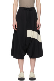 Y's - Black M-Waist Gather Pants
