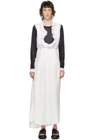Y's - White Suspender Skirt