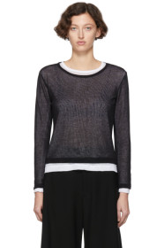 Y's - Black & White Layered Sweater