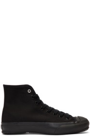 Y's - Black High Cut Lace-Up Sneakers