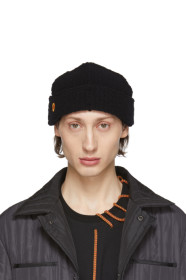 Craig Green - Bonnet en bouclé de laine noir exclusif à SSENSE