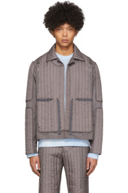 Craig Green - Blouson matelassé gris Skin