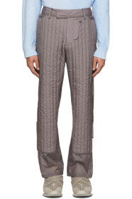 Craig Green - Pantalon matelassé gris Skin