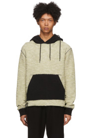 Craig Green - Pull à capuche noir et vert Reverse Laced
