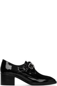 Dorateymur - Black Patent College Monk Loafer Heels