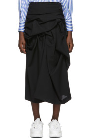 Enfold - Black Basket Weave Design Skirt