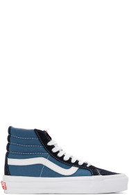 Vans - Blue & Navy OG Sk8-Hi LX Sneakers