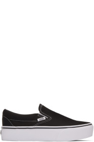 Vans - Black Classic Slip-On Platform Sneakers