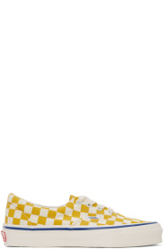Vans - Yellow & White Checkerboard Authentic Sneakers