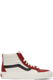 Vans - Red & Off-White Sk8-Hi Reissue VI Sneakers