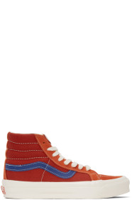 Vans - Red & Blue OG Sk8-Hi LX Sneakers