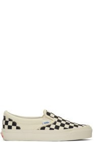 Vans - Black OG Checkerboard Classic Slip-On Sneakers