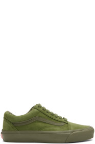 Vans - Green Nubuck Old Skool LX Sneakers