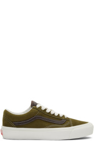 Vans - Green & Brown OG Old Skool LX Sneakers