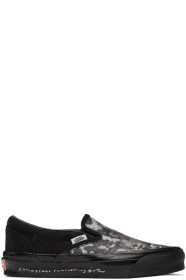 Vans - Black Jim Goldberg Edition Raised By Wolves OG Classic Slip-On Sneakers