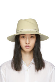 Maison Michel - Off-White Felt Virginie Fedora