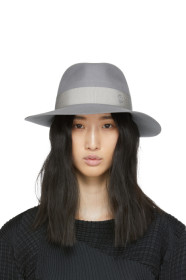 Maison Michel - Grey Felt Henrietta Hat