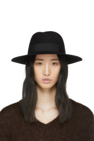Maison Michel - Black Felt Virginie Hat