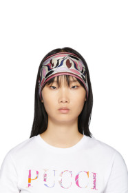 Emilio Pucci - Multicolor Silk Printed Long Scarf Headband