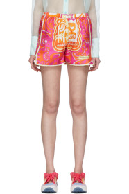 Emilio Pucci - Orange & Pink Tiki Print Shorts