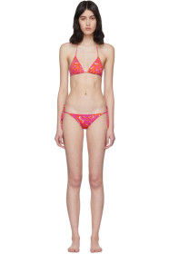 Emilio Pucci - Pink & Orange Tiki Print Bikini