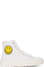 Joshua Sanders - White Smiley Edition High-Top Sneakers