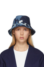 Blue Blue Japan - Indigo Kago Bassen Bucket Hat