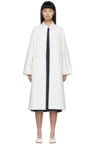 Blue Blue Japan - White Quilted Coat