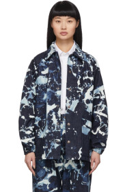 Blue Blue Japan - Indigo Denim Kago Bassen Coach Jacket